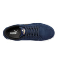 Navy - Side - Puma Safety Mens Iconic Suede Low Safety Trainers