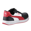 Black-White-Red - Back - Puma Safety Mens Frontcourt Leather Low Safety Trainers