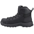 Black - Side - Caterpillar Mens Threshold Rebound Grain Leather Composite Toecap Safety Boots