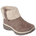 Taupe - Front - Skechers Womens-Ladies Easy Going Cozy Weather Ankle Boots