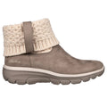 Taupe - Side - Skechers Womens-Ladies Easy Going Cozy Weather Ankle Boots