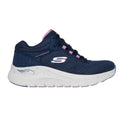 Navy-Purple - Back - Skechers Womens-Ladies 2.0 Rainy Days Arch Fit Trainers