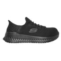 Black - Side - Skechers Womens-Ladies Tilido Ombray Safety Trainers