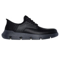 Black - Pack Shot - Skechers Mens Garza Carlyn Leather Shoes