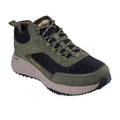 Olive-Black - Front - Skechers Mens Bounder Rse Leather Hiking Boots