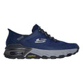 Navy - Side - Skechers Mens Max Protect Assembly Hiking Shoes