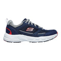 Navy-Grey - Side - Skechers Mens Oak Canyon Verketta Leather Trainers