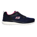 Navy-Hot Pink - Side - Skechers Womens-Ladies Bountiful Quick Path Plain Trainers