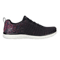 Black-Pink - Side - Skechers Womens-Ladies Virtue Trainers