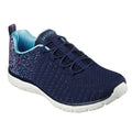 Navy-Blue - Front - Skechers Womens-Ladies Virtue Trainers