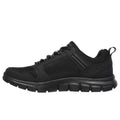 Black - Back - Skechers Mens Track Knockhill Action Leather Trainers