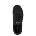 Black - Side - Skechers Mens Track Knockhill Action Leather Trainers