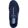 Navy - Side - Skechers Childrens-Kids Summits Trainers