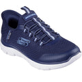 Navy - Front - Skechers Childrens-Kids Summits Trainers