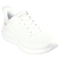 White - Front - Skechers Womens-Ladies Bobs Squad Waves Still Wading Trainers