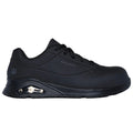 Black - Side - Skechers Mens Uno SR- Doltin Safety Trainers