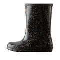 Black - Back - Hunter Girls First Giant Glitter Wellington Boots