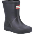 Black - Front - Hunter Childrens-Kids First Classic Matte Wellington Boots