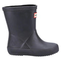 Black - Lifestyle - Hunter Childrens-Kids First Classic Matte Wellington Boots