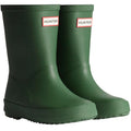 Hunter Green - Front - Hunter Childrens-Kids First Classic Matte Wellington Boots