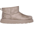 Taupe - Side - Skechers Womens-Ladies Keepsakes Lite Snow Bird Leather Ankle Boots