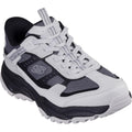 Grey-Black - Front - Skechers Mens Viking AT Suede Hiking Shoes