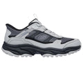 Grey-Black - Side - Skechers Mens Viking AT Suede Hiking Shoes