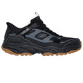 Black - Side - Skechers Mens Viking AT Suede Hiking Shoes