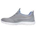 Grey-Blue - Back - Skechers Womens-Ladies Summits New Nature Trainers