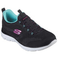 Black-Blue - Front - Skechers Womens-Ladies Summits New Nature Trainers