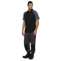 Charcoal - Side - Dickies Womens-Ladies Twill Cargo Pocket Jogging Bottoms