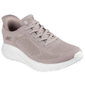 Taupe - Front - Skechers Womens-Ladies Bobs Squad Chaos Current Muse Sports Trainers