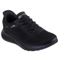 Black - Front - Skechers Womens-Ladies Bobs Squad Chaos Current Muse Sports Trainers