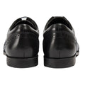 Black - Back - Lee Childrens-Kids Leather School Shoes