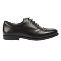 Black - Lifestyle - Lee Childrens-Kids Leather School Shoes