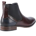 Chestnut - Back - POD Mens Frank Leather Chelsea Boots