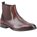 Cognac - Front - POD Mens Frank Leather Chelsea Boots