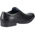 Black - Back - POD Childrens-Kids Dundee Leather Shoes