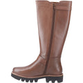 Tan - Pack Shot - POD Womens-Ladies Aleena Leather Tall Boots