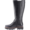 Black - Pack Shot - POD Womens-Ladies Aleena Leather Tall Boots