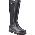 Black - Front - POD Womens-Ladies Aleena Leather Tall Boots