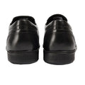 Black - Back - POD Childrens-Kids Carpenter Leather School Shoes