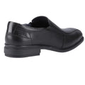 Black - Back - POD Mens Spear Leather Formal Shoes