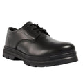 Black - Front - POD Childrens-Kids Irene Leather School Shoes