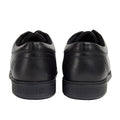 Black - Back - POD Childrens-Kids Hornet Leather School Shoes