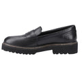 Black - Side - POD Mens Kenny Leather Loafers