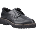 Black - Front - POD Mens Kortney Leather Brogues