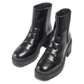 Black - Close up - POD Womens-Ladies Lillian Leather Heeled Ankle Boots