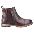 Dark Brown - Lifestyle - POD Mens Apollo Tumbled Leather Chelsea Boots