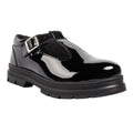 Black - Side - POD Girls Emilie Leather School Shoes